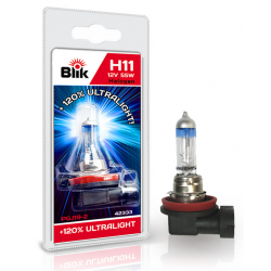 Лампа автомобільна BLIK H11 12V55W PGJ19-2 +120% 42333 BLIK